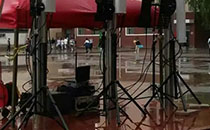 高考考場提供的屏蔽設(shè)備天線試點，完滿成功使用。